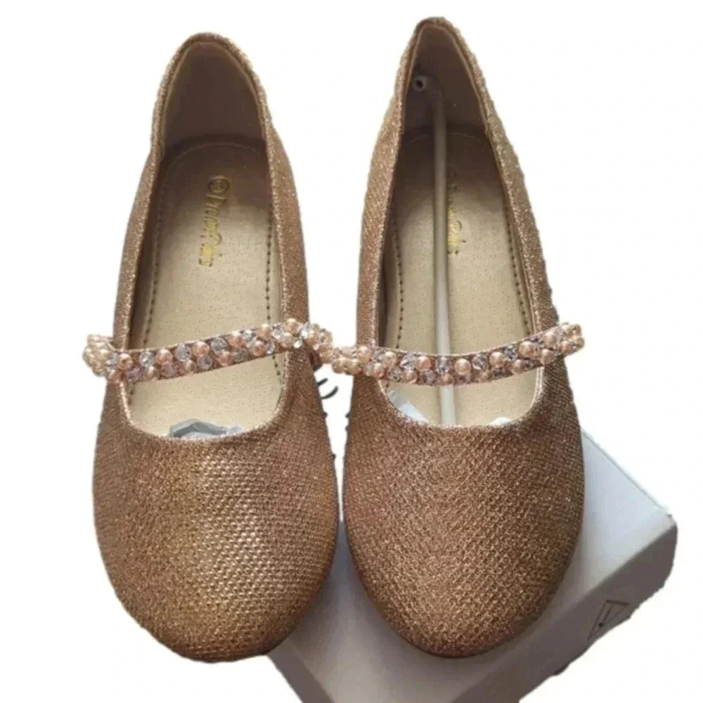 Dream pairs kids Rose Gold glitter Shoes